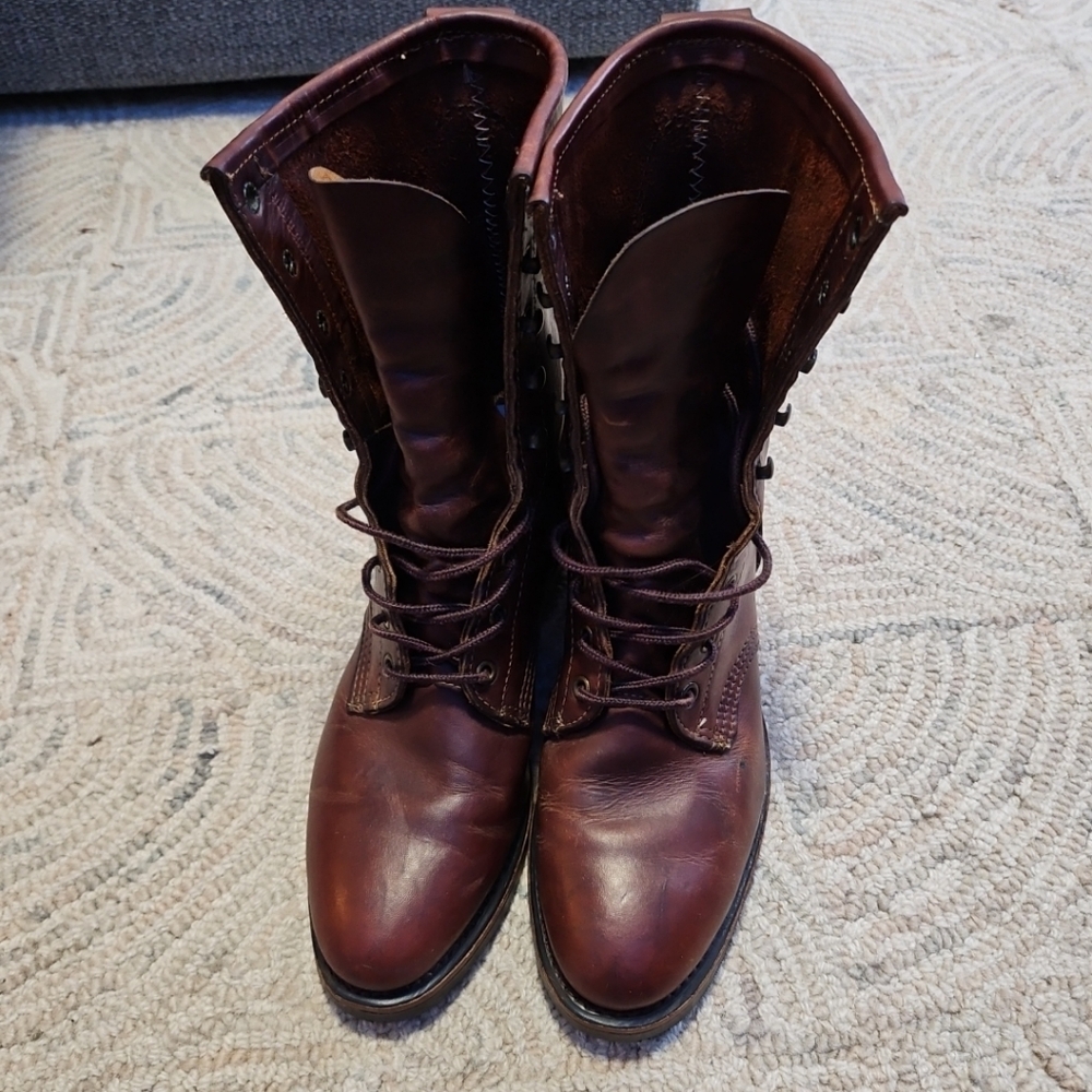 AD TEC Packer Leather Water Resistant Work Boots Mens Size 9